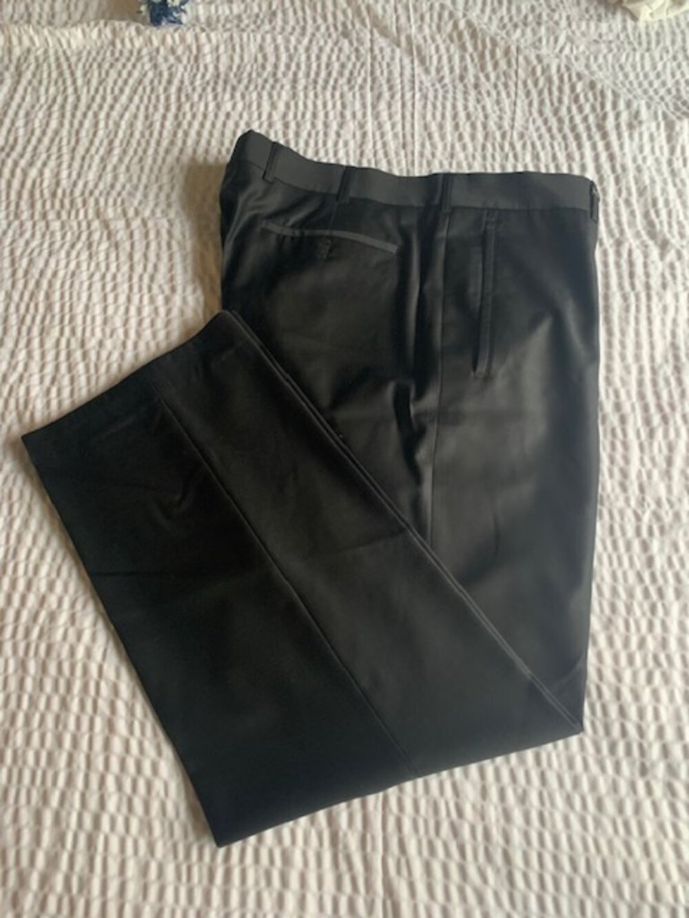 New Classic Black Wool Formal Shaleydevice Man Trousers